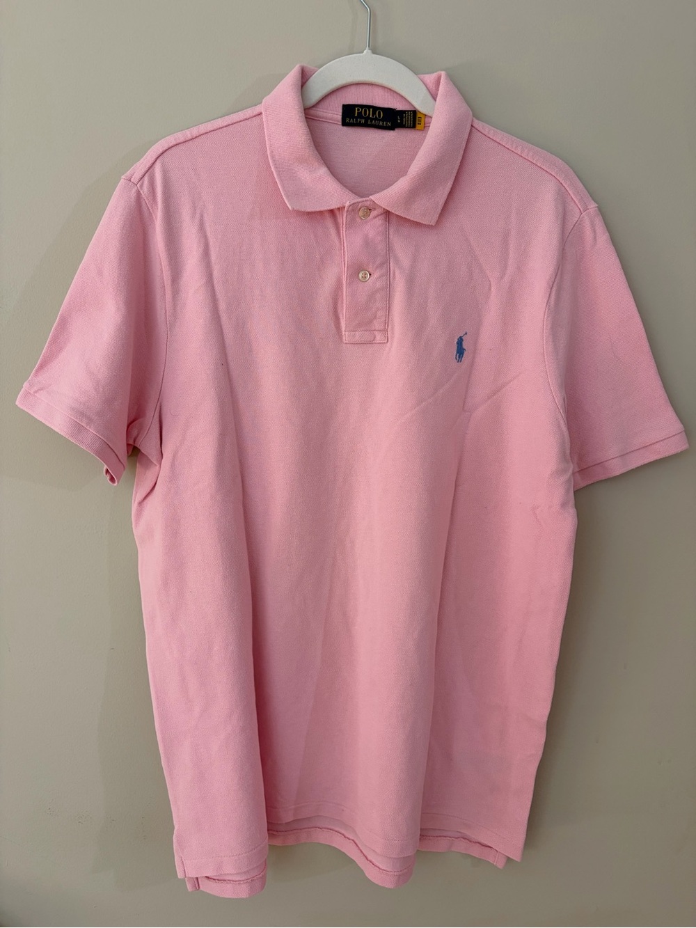 Ralph Lauren Pink Short-Sleeve Polo with Embroidered Pony